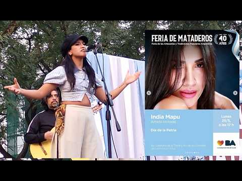 25 de mayo 2026 INDIA MAPU Curtiendo Cueros en vivo Feria de Mataderos CABA