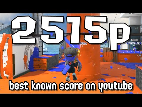 [WORLD RECORD] 2515p in a single turf war - Splatoon 3