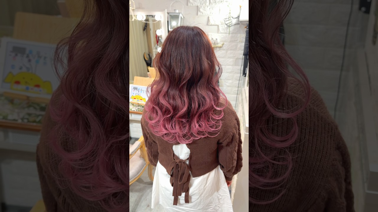 春色グラデーションカラーで新年度のモチベーションをあげていこう！！可愛いピンクのヘアカラーだよ！ #hairstyle  #グラデーションカラー