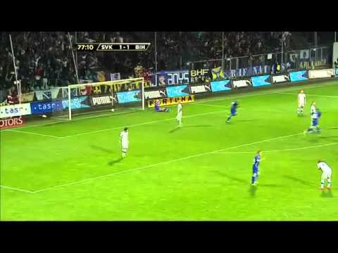 Izet Hajrovic goal vs Slovakia 1 : 2 BiH
