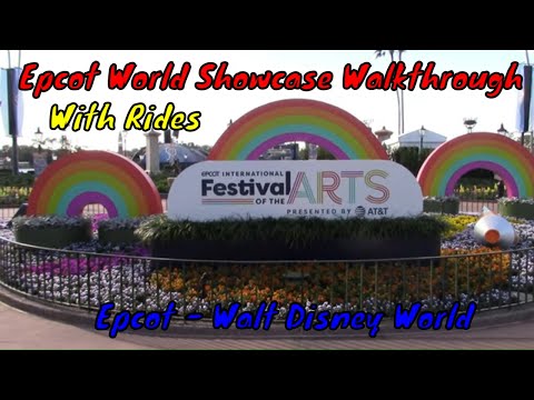 Epcot World Showcase Walkthrough with Rides - Orlando, Florida