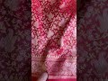 Vintage Inspired Tanchoi Saree in Carrot Red Color
