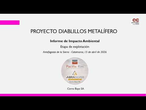 Informe de Impacto Ambiental ​- Proyecto Diablillos ​- Antofagasta de la Sierra 15 de abril de 2026