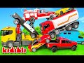Toy Crash On The Road Fire Truck Police Car Rescue Vehicle Educational Kids Video Kidibli