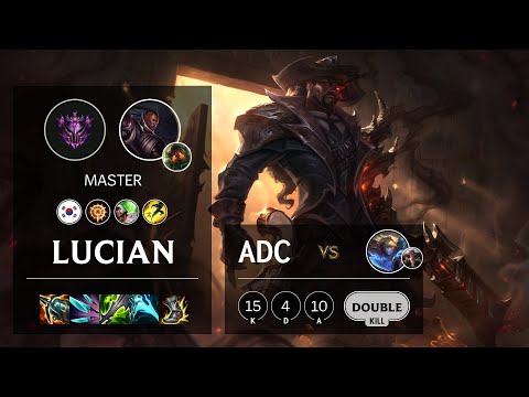 Lucian ADC vs Ezreal - KR Master Patch 10.24