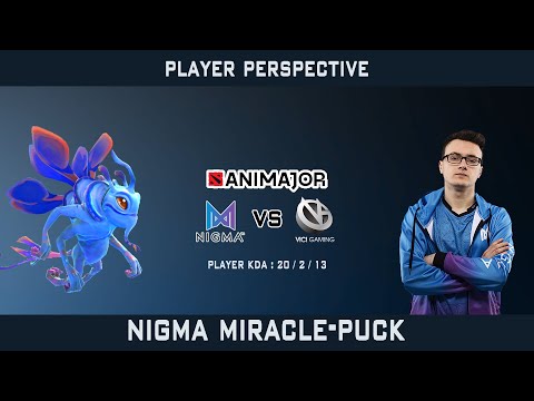 20 KILLS | MIRACLE | PUCK | ANIMAJOR 2021 | NIGMA VS VICI GAMING