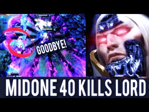 GENIUS MidOne INVOKER LORD EPIC COMBO 1 vs 5 WTF 40 Kills Impossible Game Dota 2