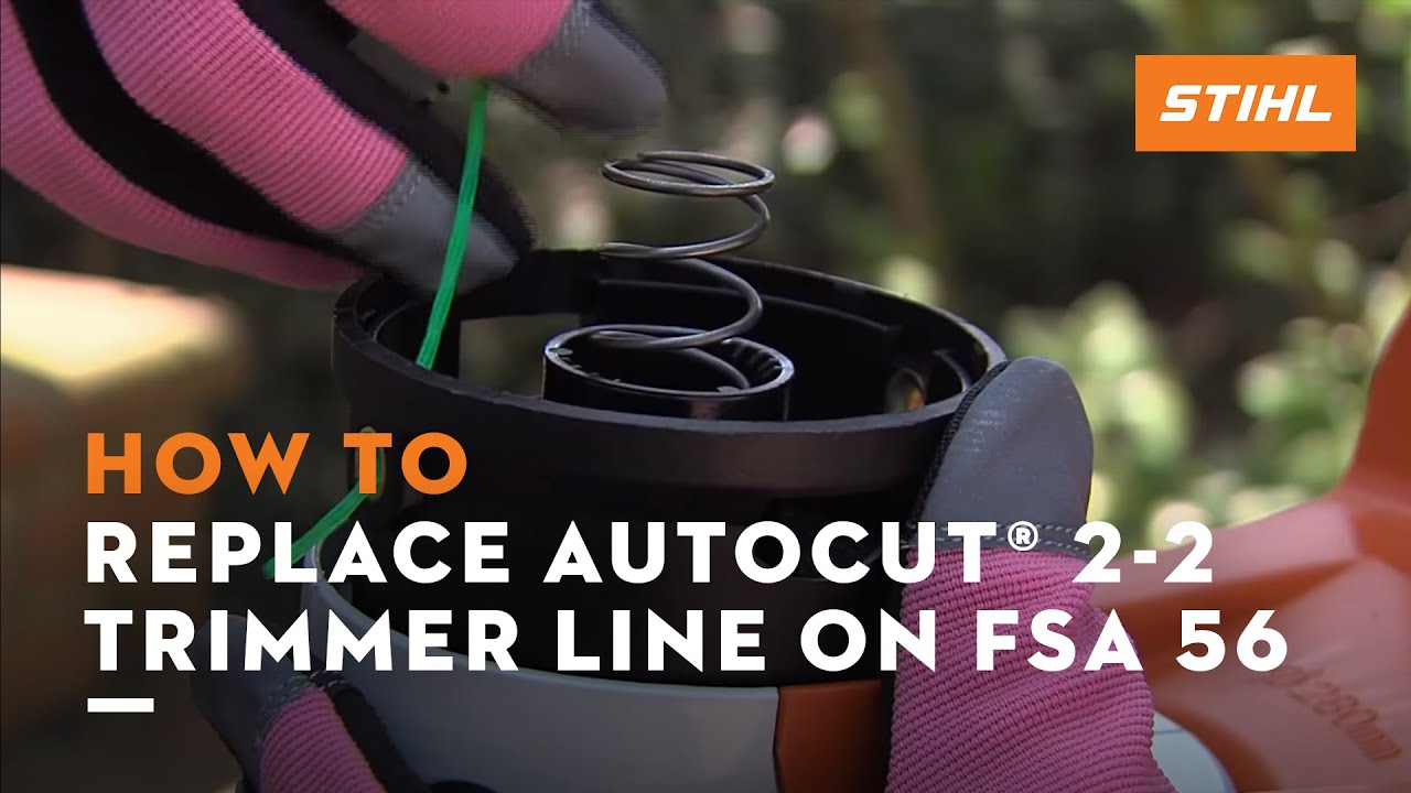 Replacing AutoCut® 2-2 Trimmer Line on FSA 56
