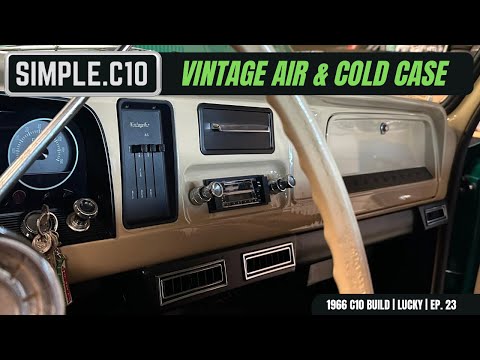 VINTAGE AIR + COLD CASE RADIATOR INSTALLATION | Bagged 1966 Chevrolet C10