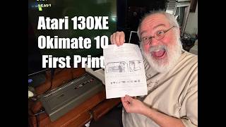 Okidata Okimate 10 First Test In 2026 - Atari 130XE running DOS 2.0 - Learn Disk & Printing - 8bit