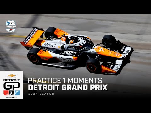 Top moments from Practice 1 for 2024 Chevrolet Detroit Grand Prix | Extended Highlights | INDYCAR