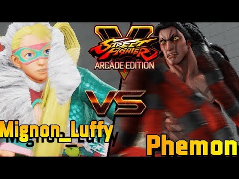 SFV/SF5 AE MATCHES ☆ Luffy (R.Mika) VS.  Phenom (Necalli)  Street fighter V Arcade Edition