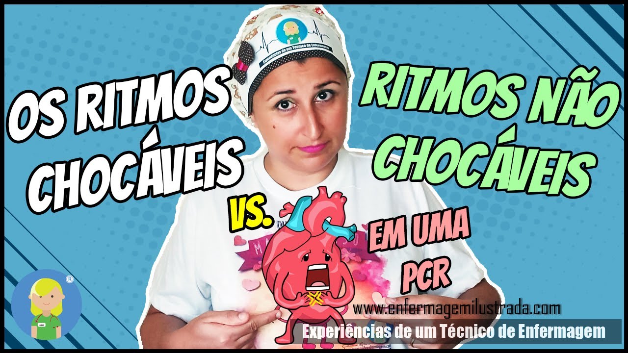 Ritmos chocáveis e não chocáveis em uma PCR