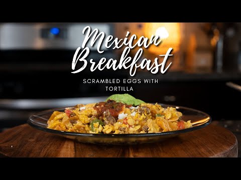 The Perfect Mexican Breakfast | MIGAS a la MEXICANA & SALSA MOLCAJETE