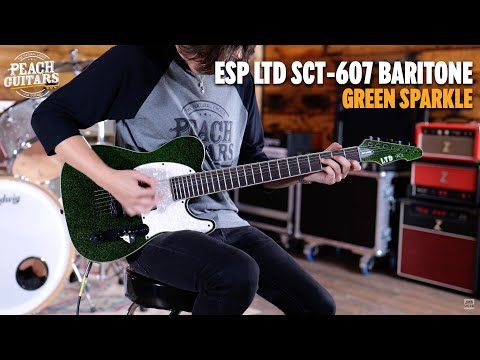 ESP LTD SCT-607 | Baritone - 7-String - Green Sparkle image 12