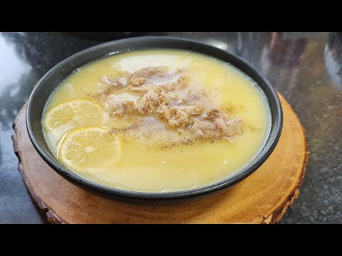 Greek Avgolemoni soup (Greek Egg ,Lemon , Chicken and Rice Soup)