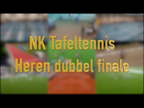 Tafeltennis NK 2016 Heren Dubbel Finale