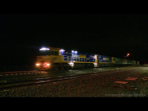 5MA5 Pacific National Container Train - PoathTV Australian Rail Freight Transport