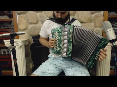 PARRFALGCF12GN - Green Parrot Falcon Diatonic Button Accordion GCF Sol MM 31 12 $399