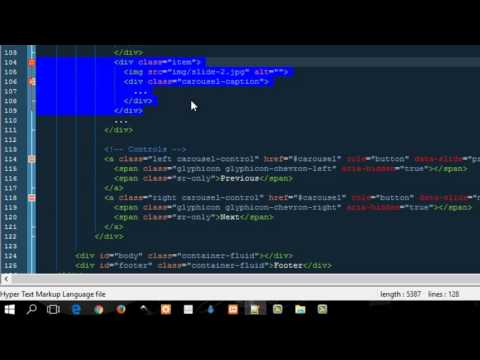Episode 4 (Carousel) - How to make a website with Bootstrap 3