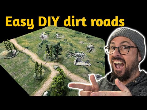 Warhammer terrain - How to make realistic dirt roads easy