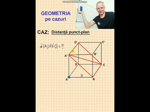 Geometria pe cazuri - Distanța punct-plan