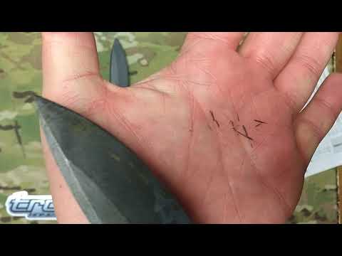 TRC knives DLC coating demonstration