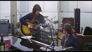 George Harrison Helping Ringo Rehearse Octopus&#39;s Garden Beatles Get Back Documentary 1969 Demo Song
