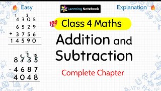 Class 4 Maths Addition and Subtraction (Complete Chapter)