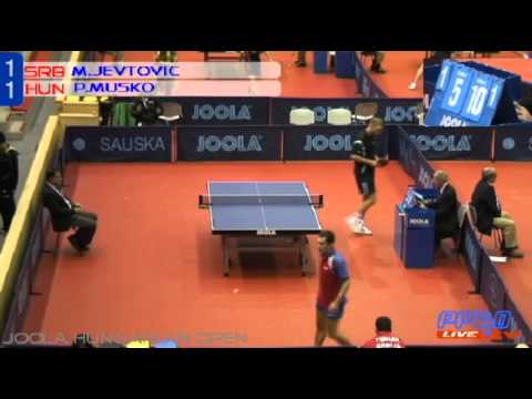Table Tennis Jevtovics vs Musko Pro Tour 2010 Hungary by ppko.tv