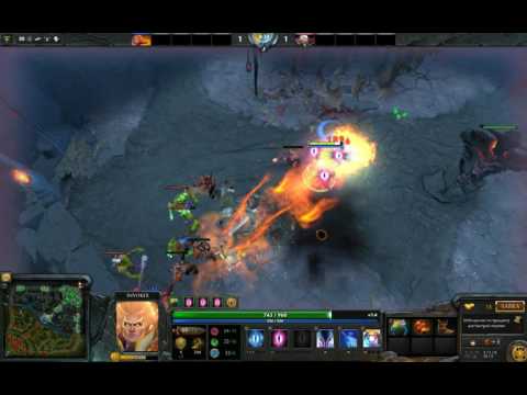 Invoker vs Lina [Solo mid]