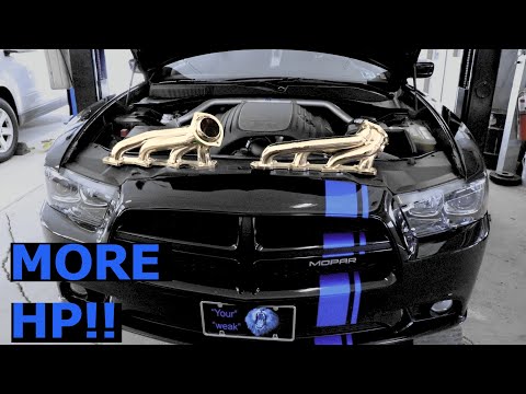 BBK Shorty Headers on a 5.7L 2011 Dodge Charger