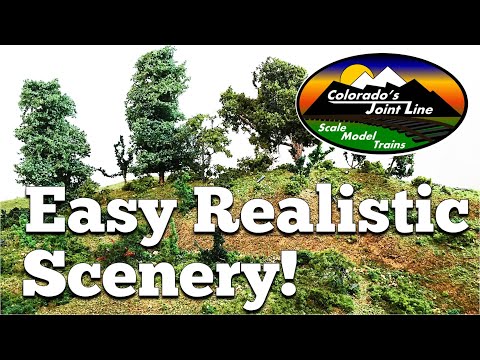 How to Make Realistic Scenery Model Train Layouts & Dioramas