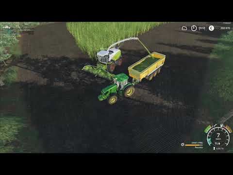 Multiplayer FS19 , Corn silage, Slovak village - Timelapse