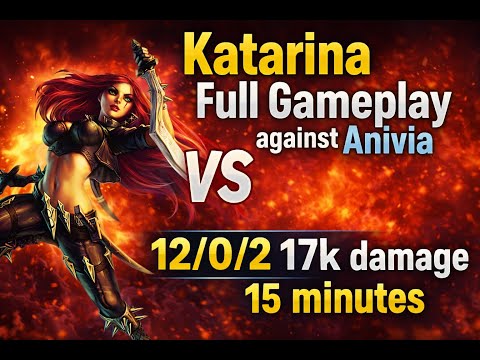 Katarina VS Anivia full gameplay no commentary.
