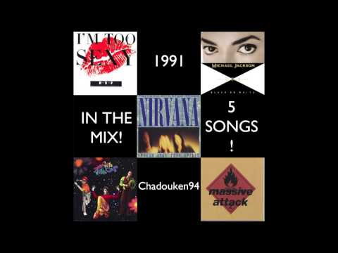 1991 mix-up (Nirvana, Michael Jackson, Massive Attack, Deee-Lite and Right Said Fred)