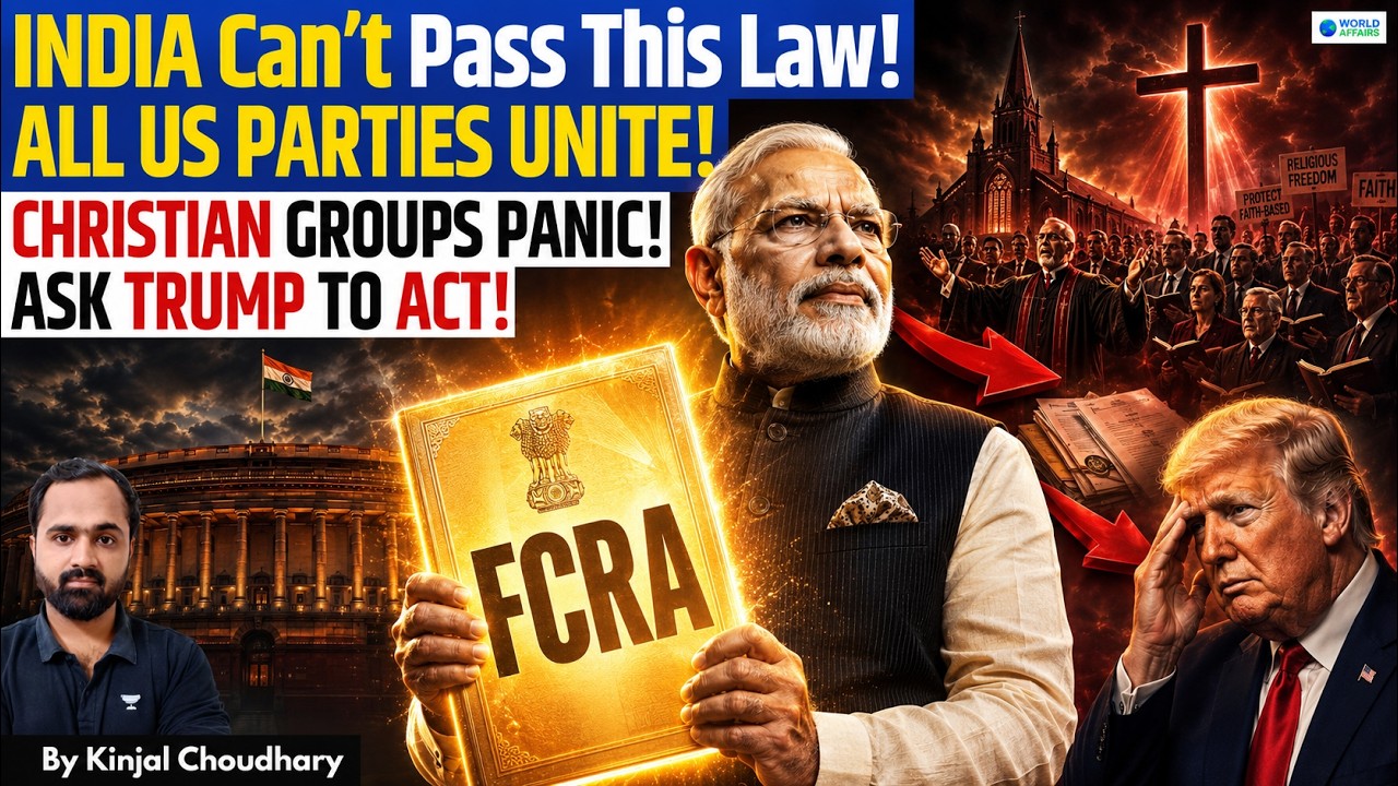 US Democrats & Republicans Unite Against India's FCRA! Christian Groups Want Trump To Act | Kinjal