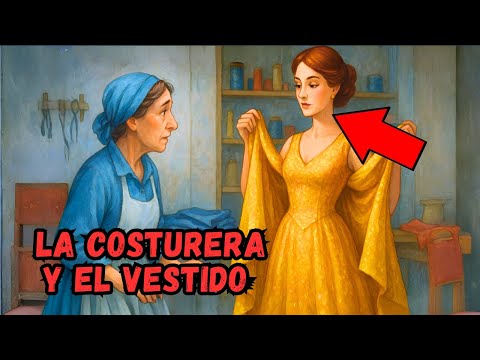 Relato de la Costurera Humilde y la Mujer del Vestido Dorado 🧵👗