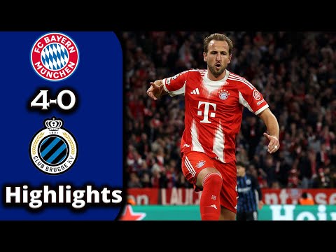Bayern Munich and Club Brugge Highlights 4-0 full summary