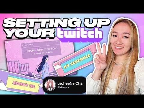DECORATING A BRAND NEW TWITCH ACCOUNT from start to finish!