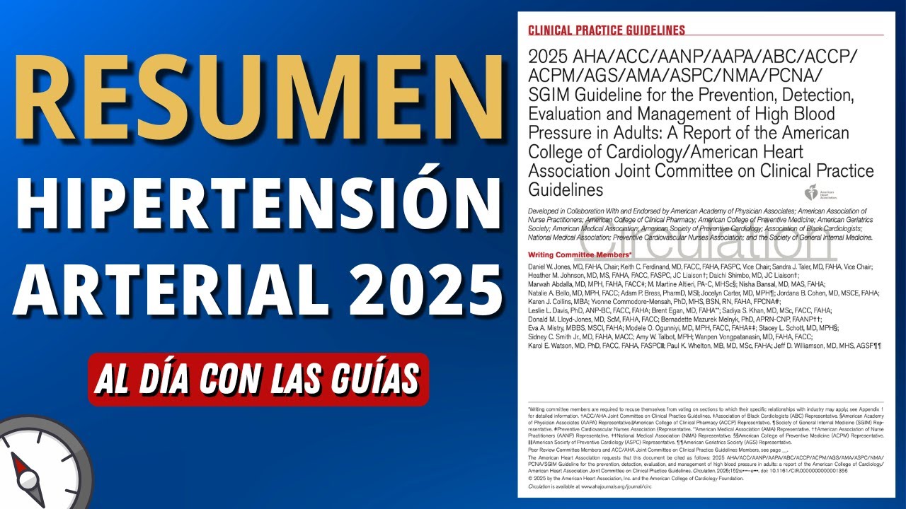 Nueva Guía Hipertensión AHA 2025 en MENOS de 20 minutos #AlDíaConLasGuías