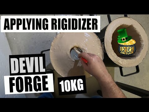 Devil Forge 10KG Furnace Applying Rigidizer
