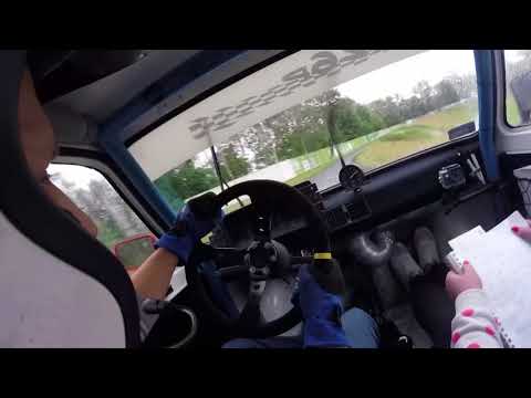 Opioła / Grabowska - Fiat 126p | onboard os 1 | Szombierki Rally Cup 2017 – 3 runda