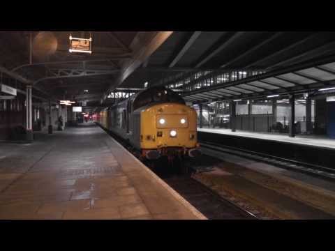 (HD) DRS's 37667 STORMS Out Of Nottingham with 67024 On The Rear - 1Q52 12/12/13