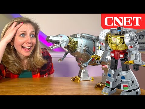 Transformers Grimlock Auto-Transforms and BITES on Command