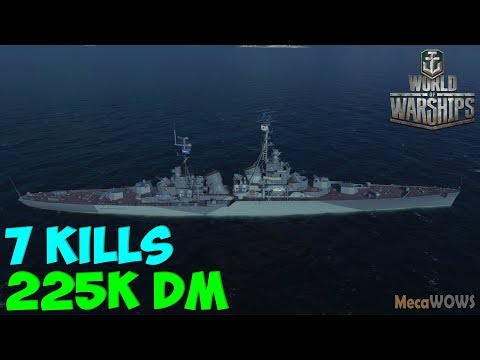 World of WarShips | Ochakov | 7 KILLS | 225K Damage - Replay Gameplay 4K 60 fps