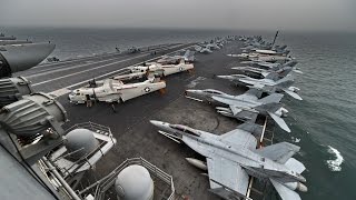 South China Sea tension: Pentagon chief visits US carrier in disputed sea, blames China