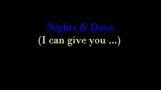 nights and days (lyrics)