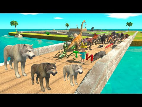 All Units Escape from Wolf Pack - Animal Revolt Battle Simulator