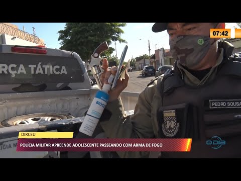 Dois adolescentes foram apreendidos passeando com arma de fogo no Dirceu 01 06 2021